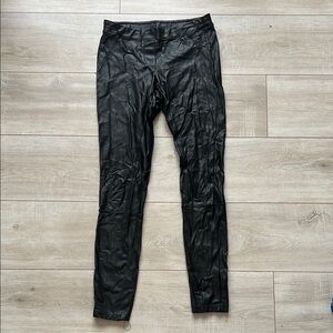 Wilfred Free Aritzia Black Faux Leather Pants